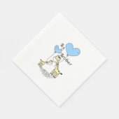 Kinder Big Brother Niedlich Giraffen Geschenk Idee Serviette (Ecke)