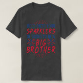 Kinder Big Brother Sparkler USA 4. Juli Pregnanc T-Shirt (Design vorne)