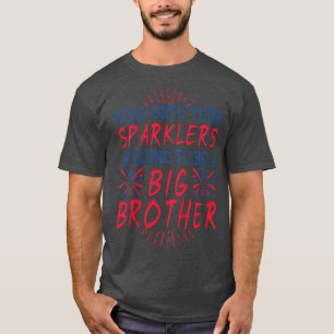 Kinder Big Brother Sparkler USA 4. Juli Pregnanc T-Shirt