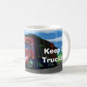 Kinder Big Red Cargo Truck Drinks Tasse (VorderseiteRechts)