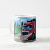 Kinder Big Red Cargo Truck Drinks Tasse (Vorderseite Links)