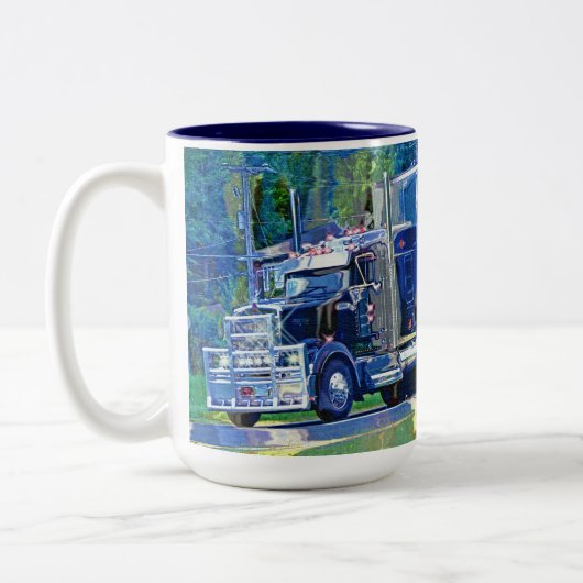 Kinder Big Rig Cargo Truck Trinkwasser Tasse (Links)