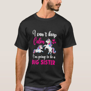Kinder Big Sis Ich werde eine große Schwester schw T-Shirt