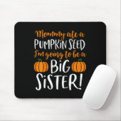 Kinder Big Sister Fall Schwangerschaft Ankündigung Mousepad (Mit Mouse)
