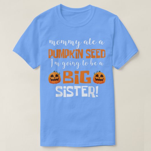 Kinder Big Sister Fall Schwangerschaft Ankündigung T-Shirt (Design vorne)