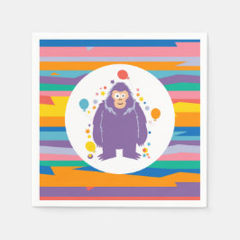 Kinder Bigfoot Geburtstag Serviette