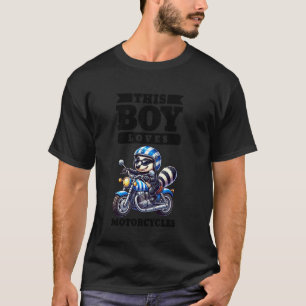 Kinder Biker Motorrad fahren Honey Badger Jungen T-Shirt