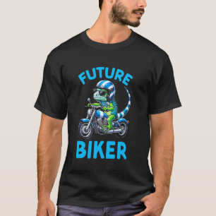 Kinder Biker Motorrad fahren Leguan Jungen T-Shirt