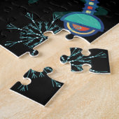 Kinder Bildung ABC Alphabet Robot Snowflake Puzzle (Seite)