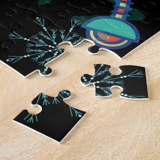 Kinder Bildung ABC Alphabet Robot Snowflake Puzzle (Seite)