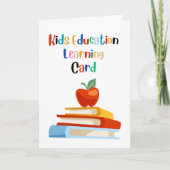 Kinder-Bildung-Lernkarte Karte (Vorderseite)
