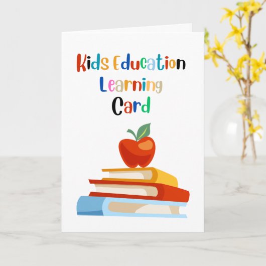 Kinder-Bildung-Lernkarte Karte (Gelbe Blume)