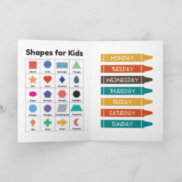 Kinder-Bildung-Lernkarte Karte