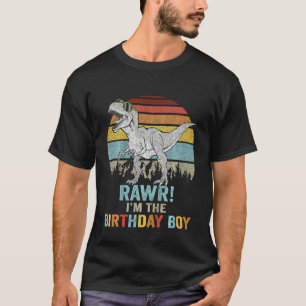 Kinder Birthdaysaurus Rex Dino Boys Kinder Familie T-Shirt