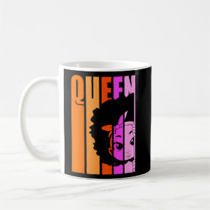 Kinder Black Girl Queen Retro Pink Afro Hair Inspi Kaffeetasse