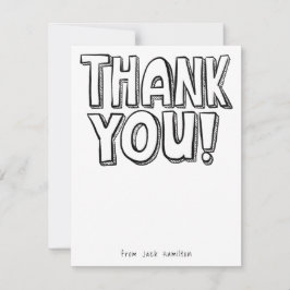 Kinder Blank Fun Färben Flat Danke Karte