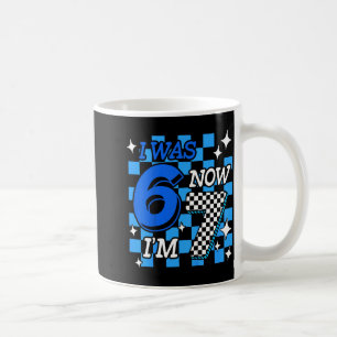 Kinder Blau Kariert Ich War 6 Jetzt Bin Ich 7 Gebu Kaffeetasse