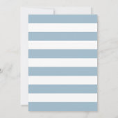 Kinder Blue 1st Balloon Einladung zum Geburtstag (Rückseite)