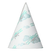 Kinder Blue Airplane Flug Aviation Geburtstag Partyhütchen (Links)