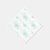 Kinder Blue Airplane Flug Aviation Geburtstag Serviette (Ecke)