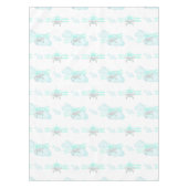 Kinder Blue Airplane Flug Aviation Geburtstag Tischdecke (Vorderseite)