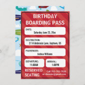 Kinder Boarding Einladung (Vorne/Hinten)