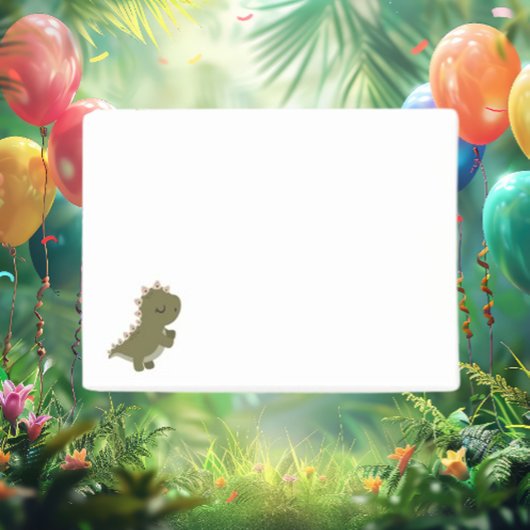 Kinder Boho Dinosaurier Post-it Klebezettel