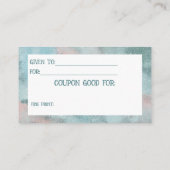 Kinder-Bonusgutscheine Visitenkarte (Rückseite)