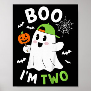 Kinder Boo ich bin 2 Yr 2. Geburtstag Jugend Hallo Poster