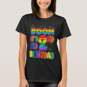 Kinder boom Es ist mein 2. Geburtstag zwei Blasen- T-Shirt