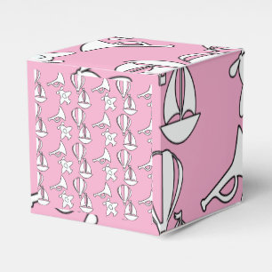 Kinder Boot Flugzeug Rosa Quadrat Popcorn Geschenkschachtel
