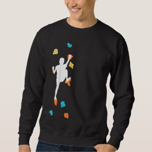 Kinder boulden Kletterwand Klettersteig Sweatshirt