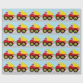 Kinder Boys Bau Dumptruck Geschenkpapier (Flach)