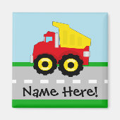 Kinder Boys Bau Dumptruck Magnet (Vorne)