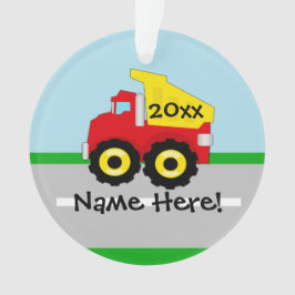 Kinder Boys Bau Dumptruck Ornament