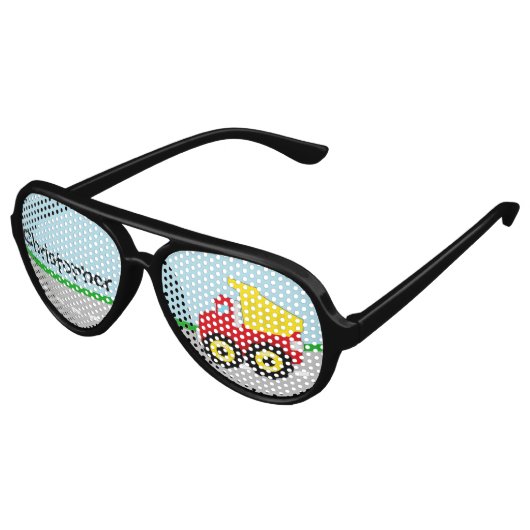 Kinder Boys Bau Dumptruck Partybrille (Schrägansicht)