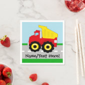 Kinder Boys Bau Dumptruck Serviette (Beispiel)