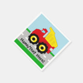 Kinder Boys Bau Dumptruck Serviette (Ecke)