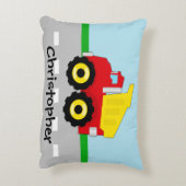 Kinder Boys Bau Dumptruck Zierkissen (Rückseite(Vertikal))