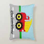 Kinder Boys Bau Dumptruck Zierkissen (Vorderseite(Vertikal))