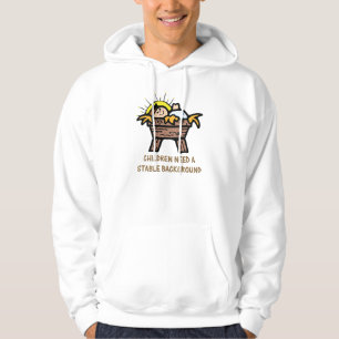 Kinder brauchen stabilen Hintergrund Hoodie