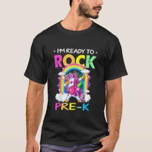 Kinder brechen vor dem K Dabbing Einhorn zurück zu T-Shirt