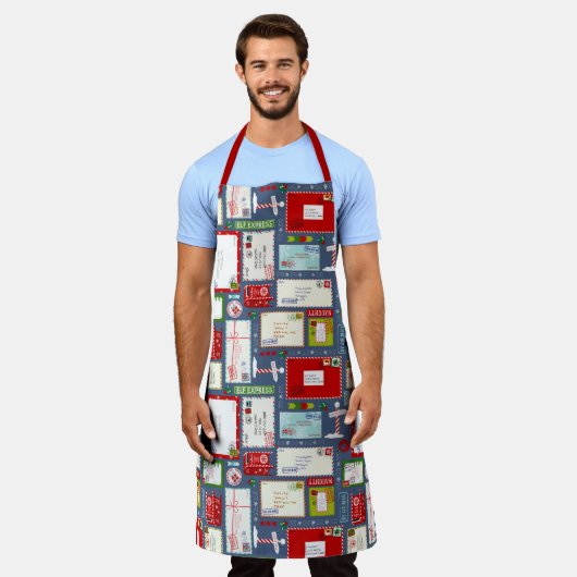 Kinder Briefe an Weihnachten Weihnachten Muster Schürze (Getragen)