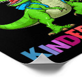 Kinder brüllen in den Kindergarten Dinosaurier T R Poster (Ecke)