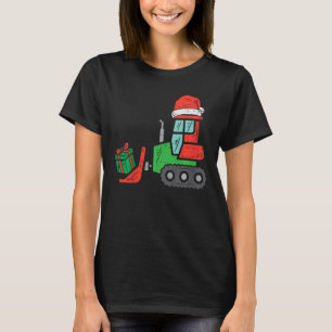 Kinder Bulldozer Bau Xmas Kleinkind Boys Chri T-Shirt
