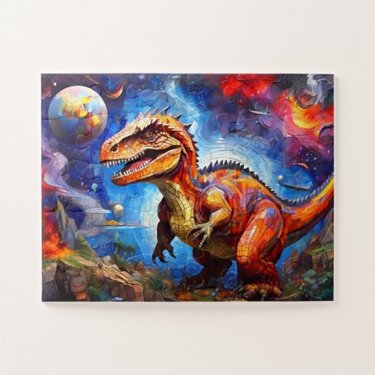 Kinder bunt Dinosaurier Puzzle (Horizontal)