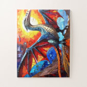 Kinder bunt Dinosaurier Puzzle (Vertikal)