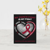 Kinder Burgundy Blutkrebs Papa Multiples Myelom A Karte (Gelbe Blume)