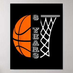 Kinder Bysketbyll Geburtstag für Jungen 8 Jahre al Poster