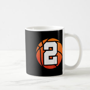Kinder Bysketbyll Geburtstag Nummer 2 für zwei Jah Kaffeetasse